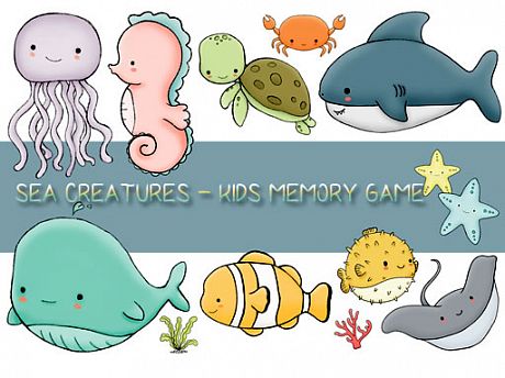 Kids Memory Sea Creature